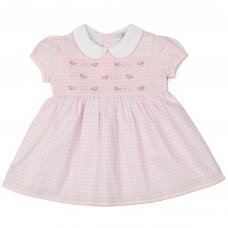 E33223: Baby Girls Smocked, Lined Dress (1-2 Years)